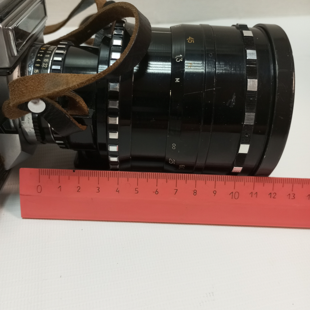 Фотоаппарат Зенит-6 в комплекте с объективом Рубин-1, в кофре с фильтрами, редкий, СССР. Картинка 32